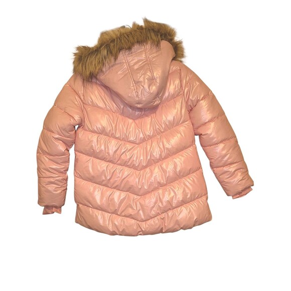 Juicy Couture California Kids Coat (M) 10-12 GIRLS YOUTH JACKET Metallic Pink - Picture 6 of 6